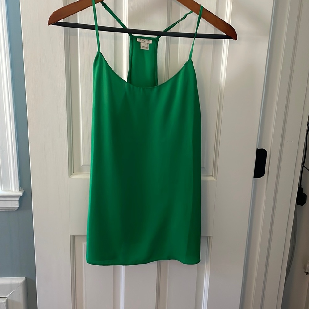 J. Crew size 4 adorable emerald green cami!